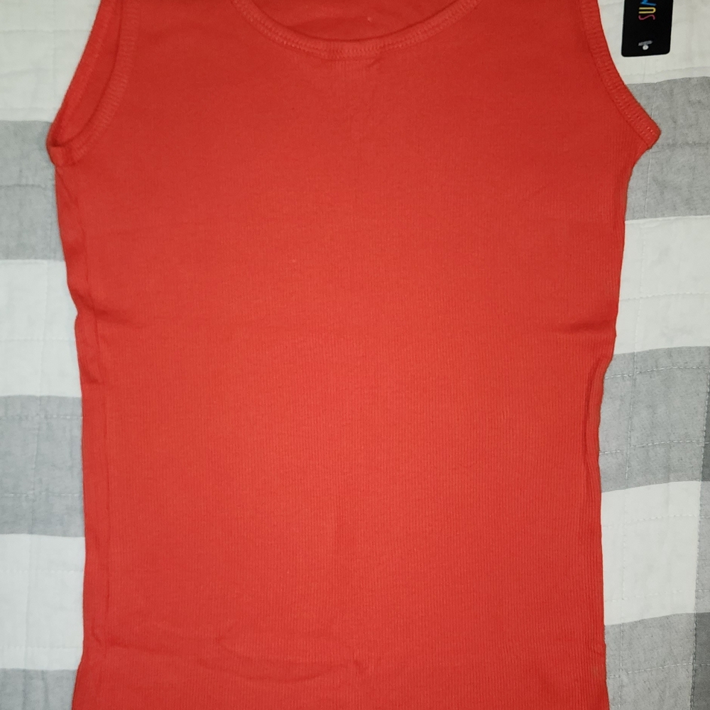 Red Sleeveless Tank Top